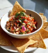 black eyed pea salsa dips