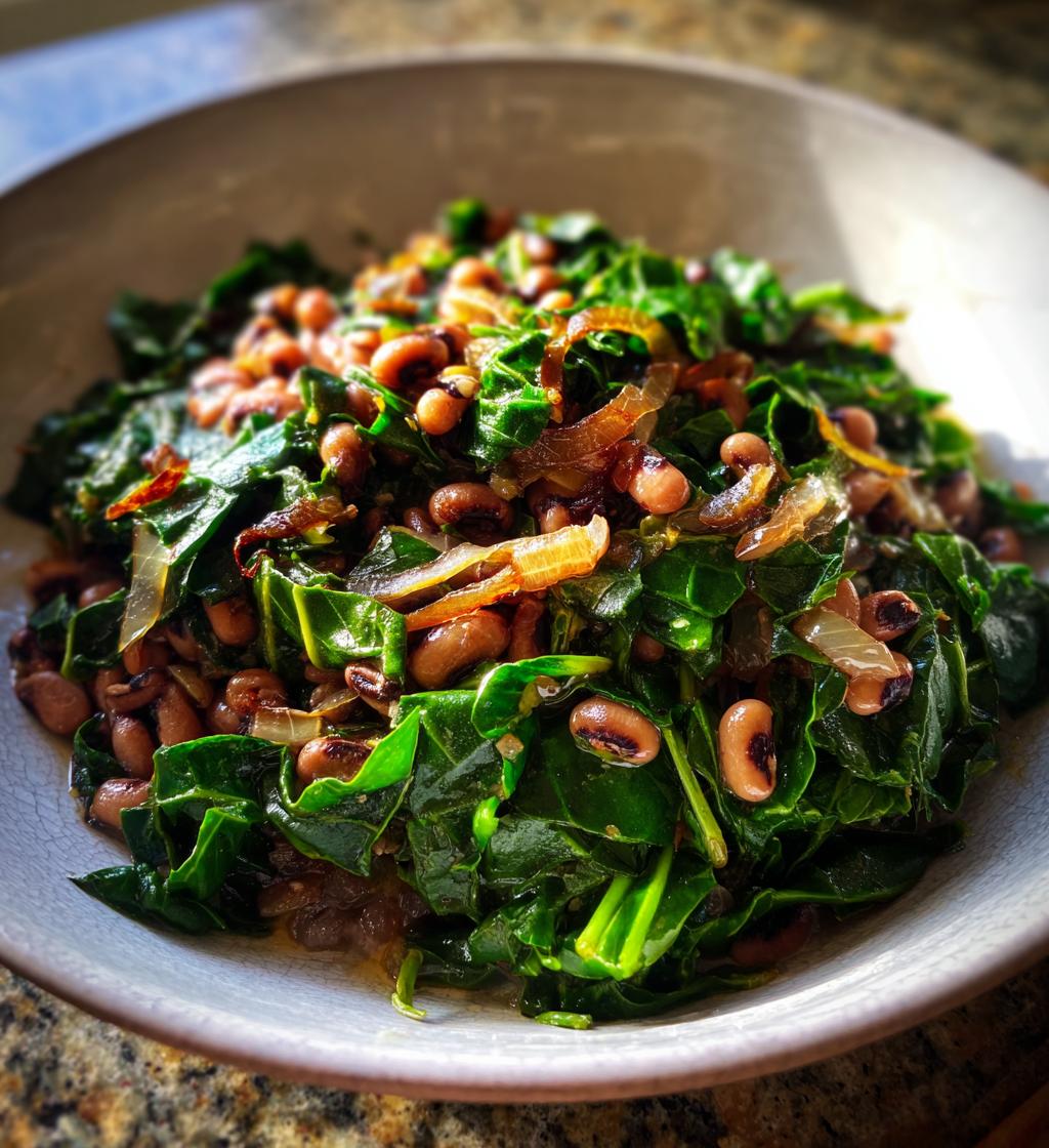 black eyed peas and collard greens recipe