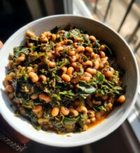 black eyed peas and greens recipe