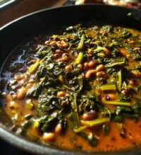 black-eyed peas and greens stew