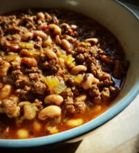 black eyed peas and ground beef