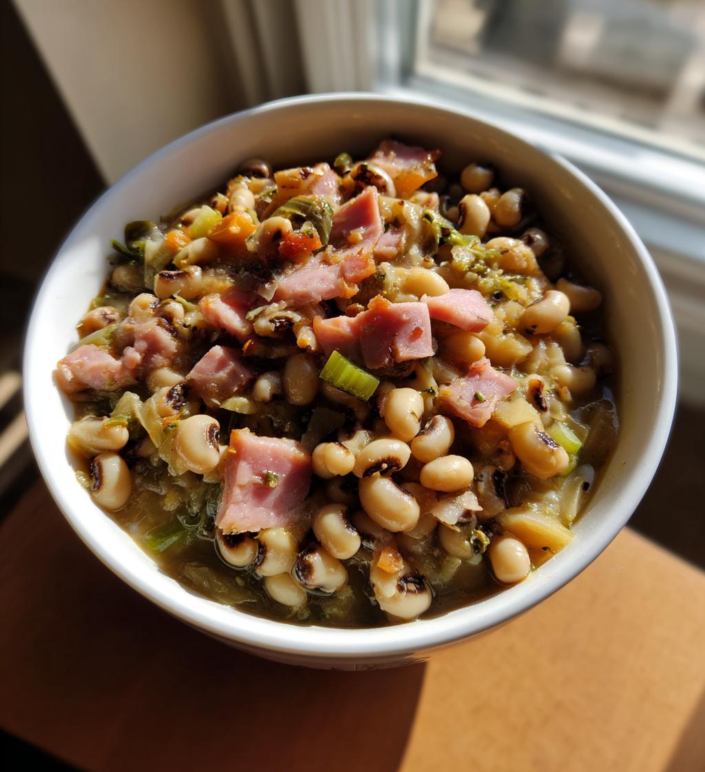 black eyed peas and ham