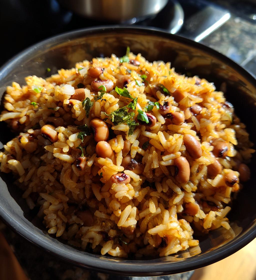 black eyed peas and rice