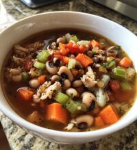 black eyed peas chicken soup