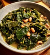 black eyed peas collard greens