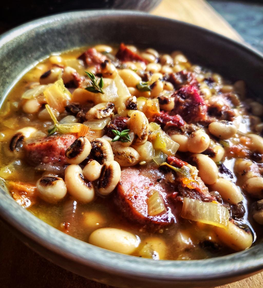black eyed peas sausage