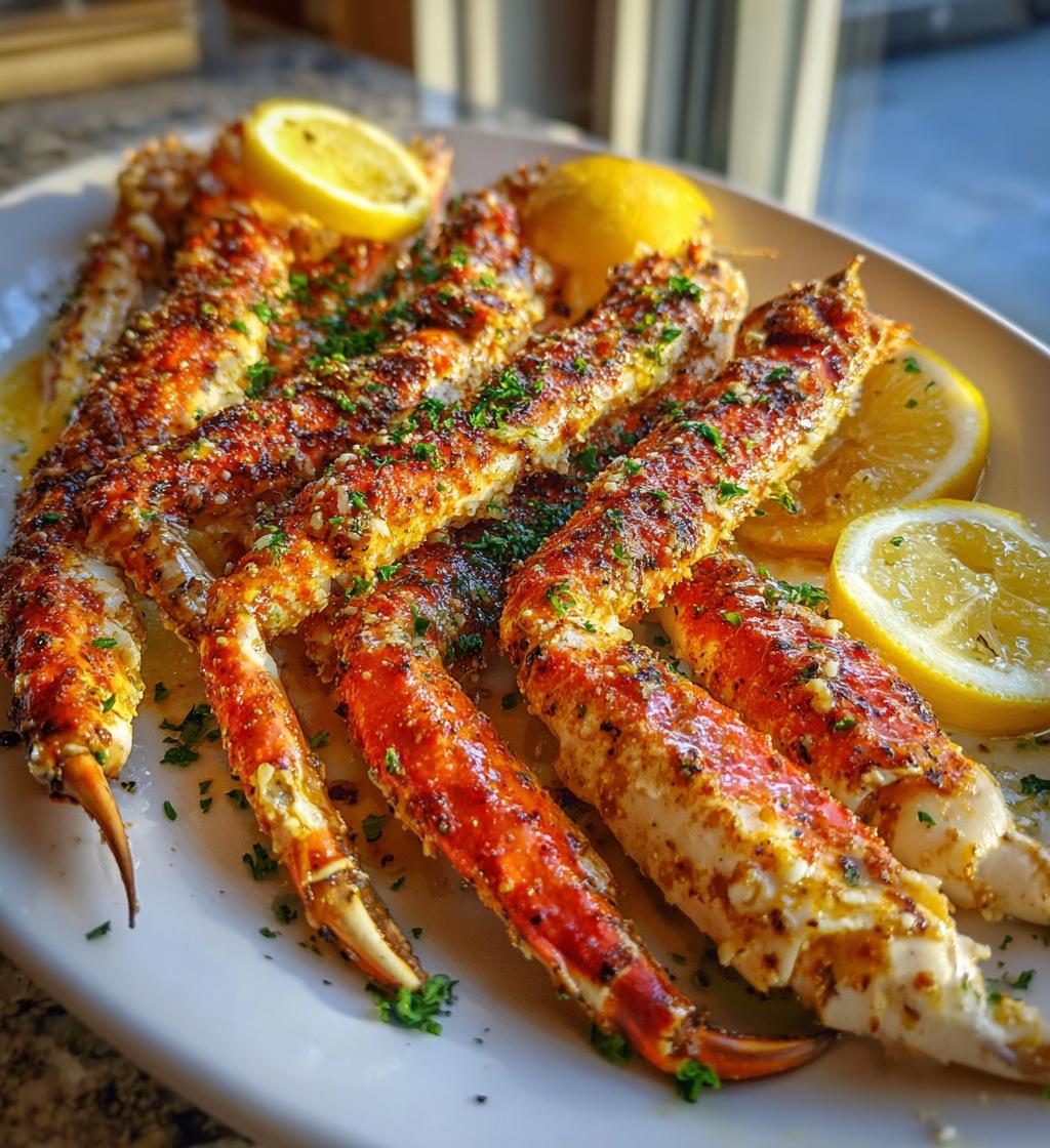 broiled crab legs
