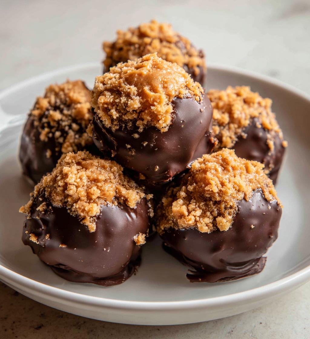buckeyes with crunchy peanut butter