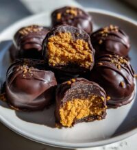 buckeyes with graham cracker crumbs
