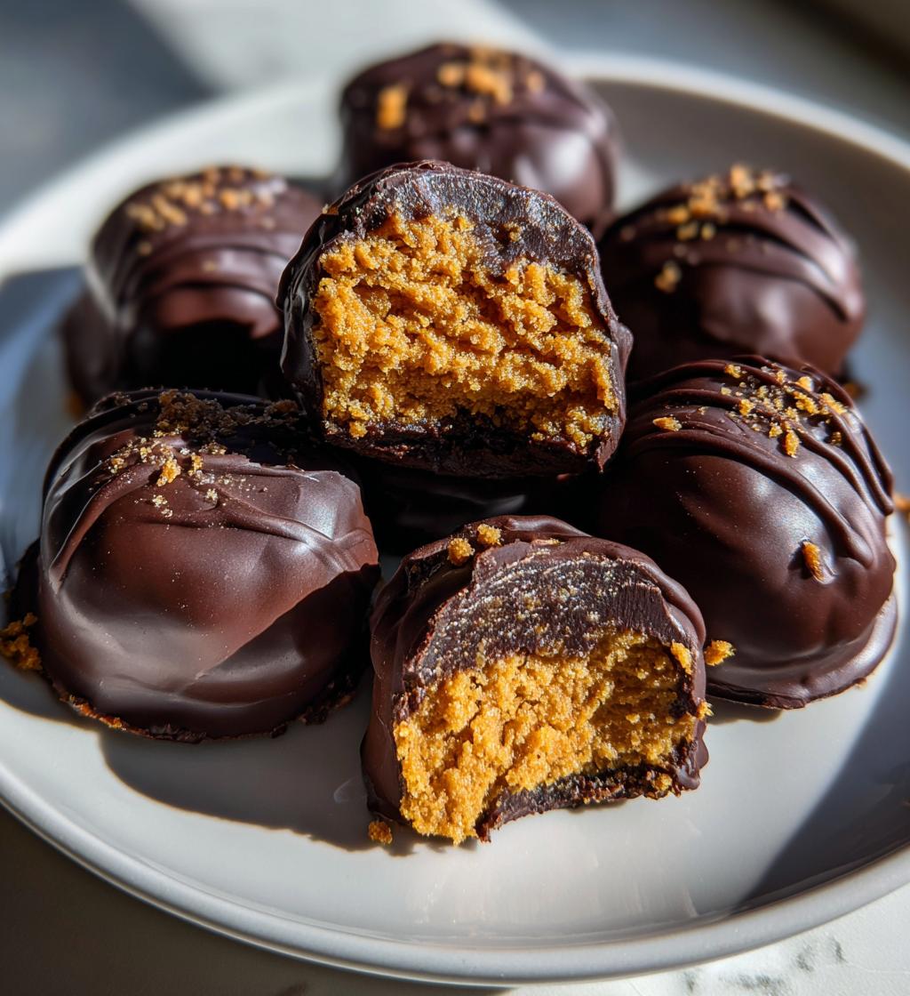 buckeyes with graham cracker crumbs