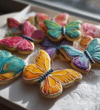 butterfly royal icing cookies