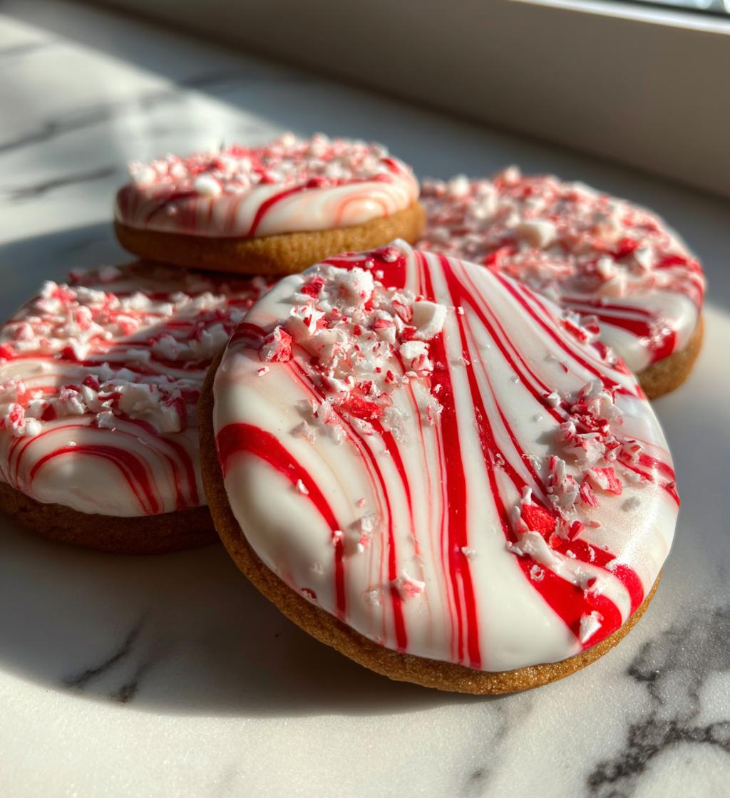 candy cane cookies royal icing