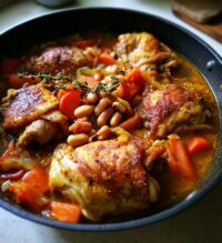 chicken and black eyed pea stew
