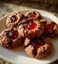 choc thumbprint cookies