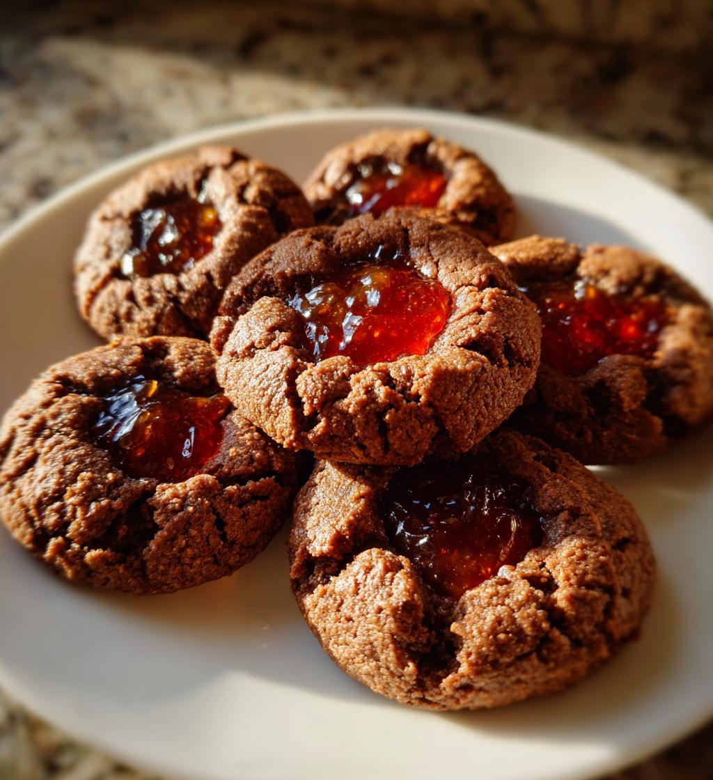 choc thumbprint cookies