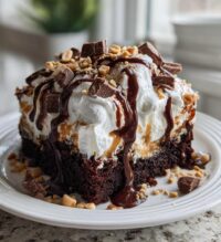 chocolate peanut butter poke cake