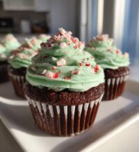 chocolate peppermint cupcakes