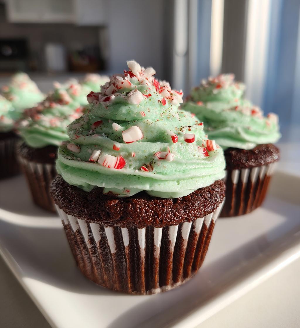 chocolate peppermint cupcakes