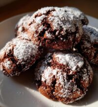 chocolate snowball cookies
