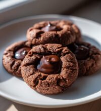 chocolate thumbprint cookies