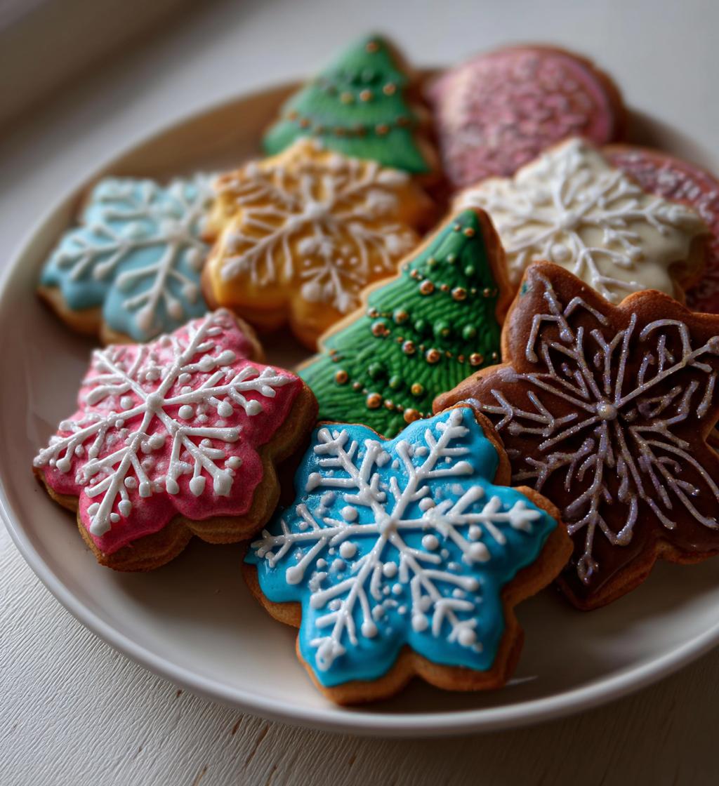 christmas cookies decorated royal icing