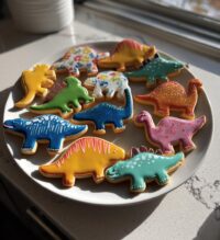 dinosaur cookies royal icing