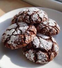 easy chocolate crinkle cookies