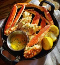 eating crab legs