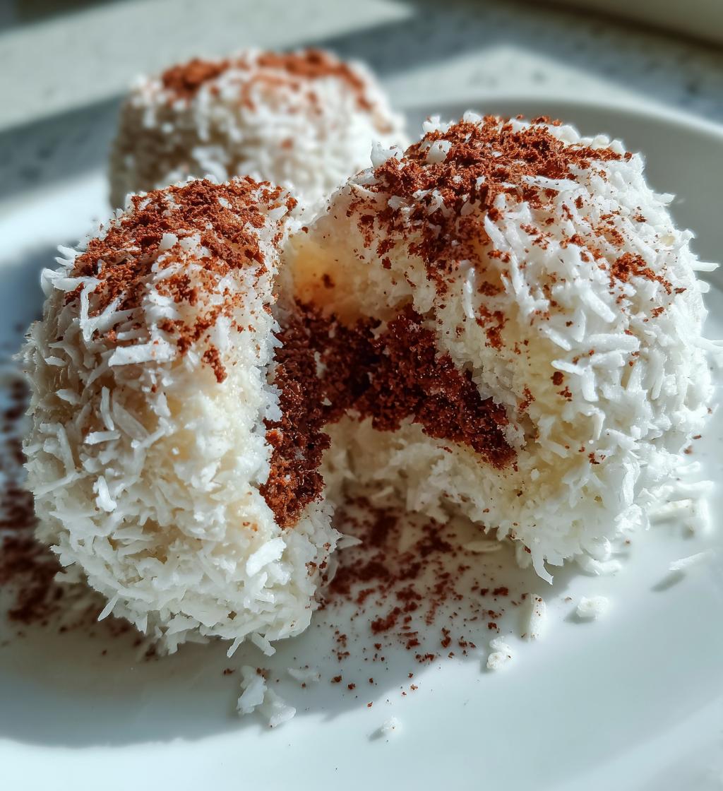 frosted coconut snowball