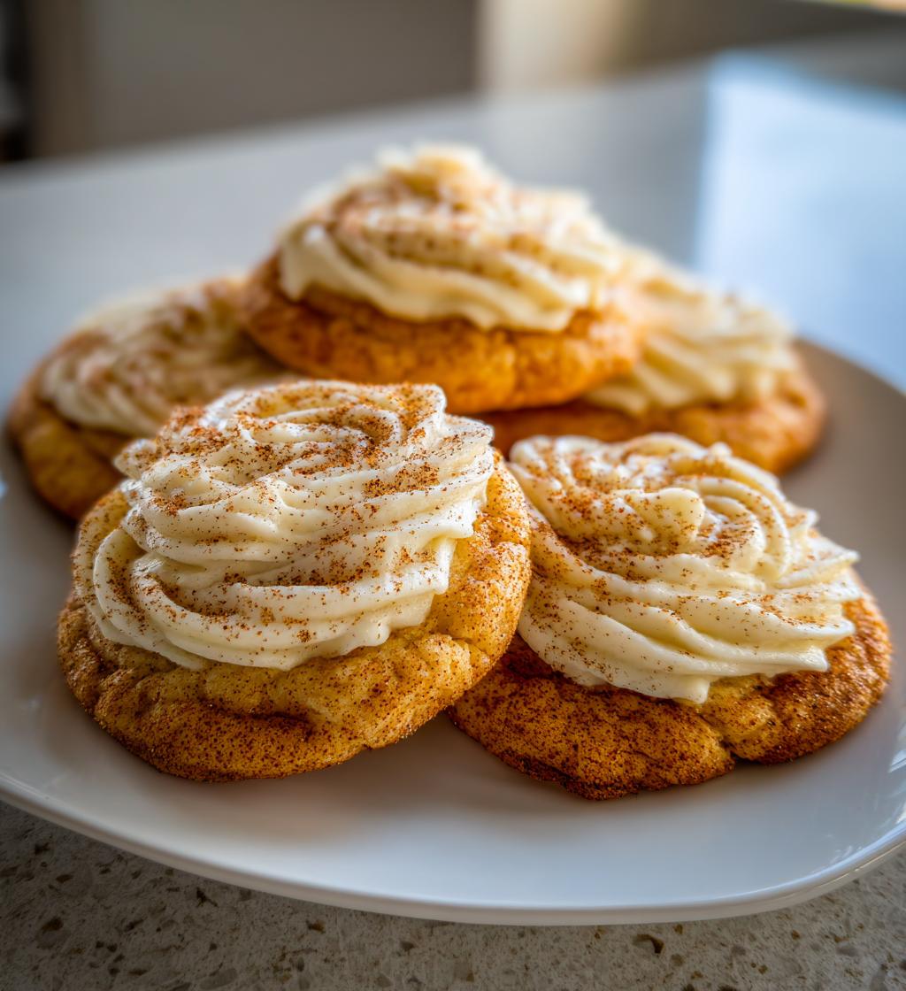 frosted snickerdoodle cookies