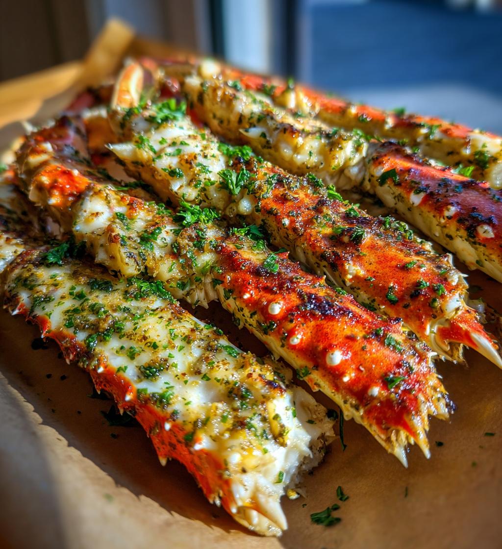 garlic butter crab legs
