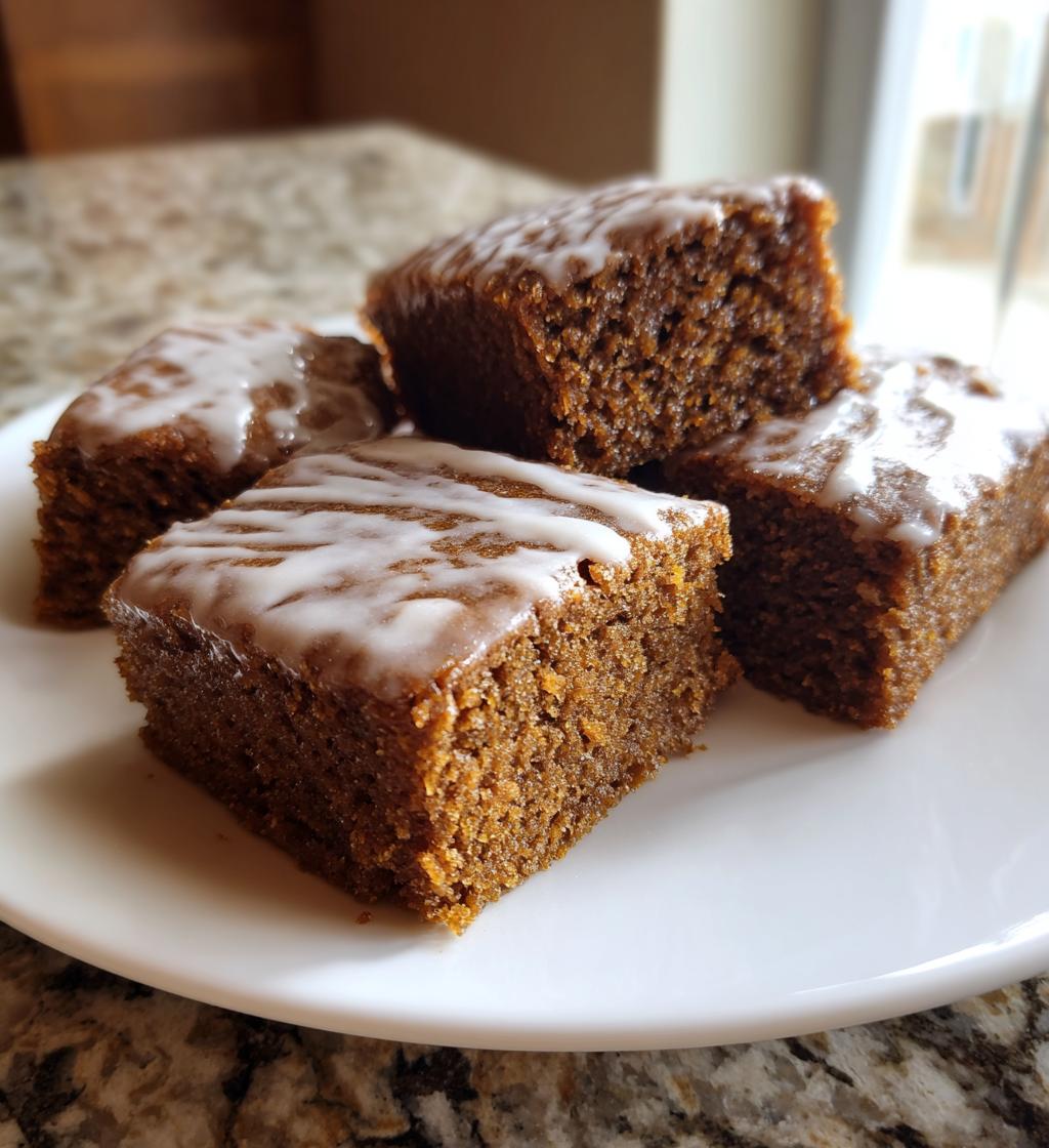 gingerbread bars