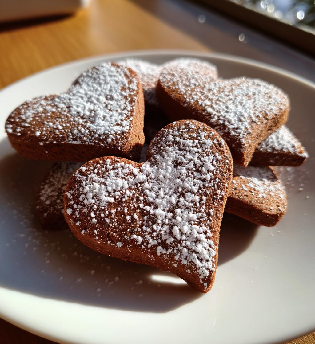 gingerbread cookies heart