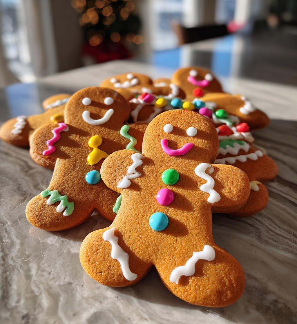 gingerbread man cookies decorated