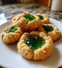 green thumbprint cookies