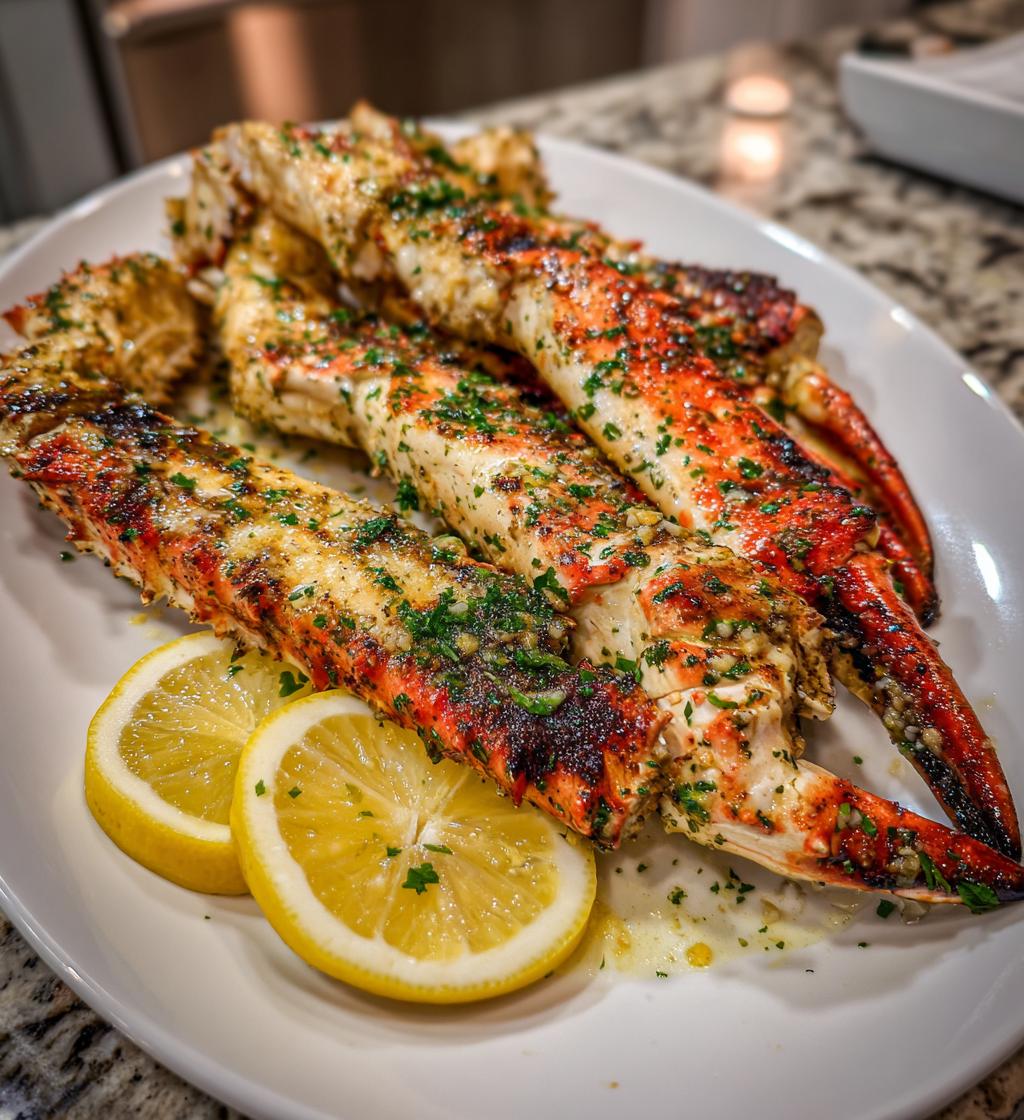 grilled crab legs