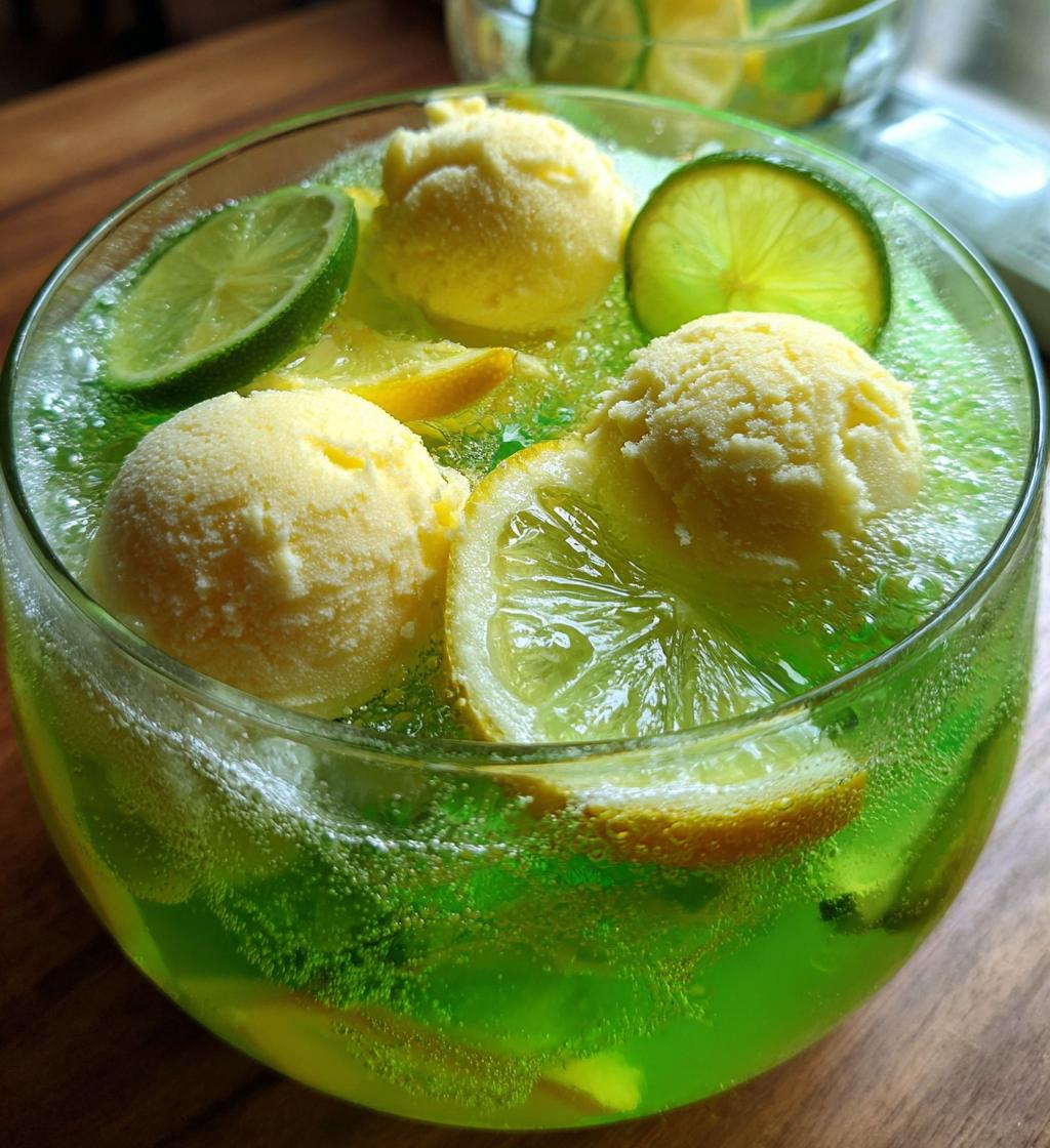 grinch punch with green hawaiian punch