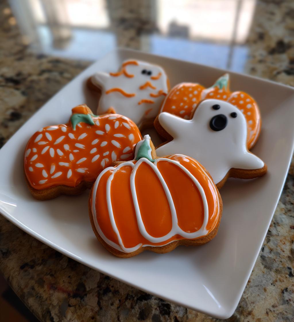 halloween royal icing cookies