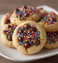 halloween thumbprint cookies