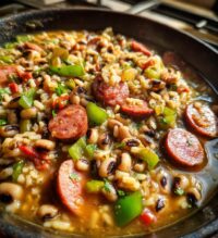 hoppin john recipe with sausage