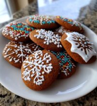 iced gingerbread cookies