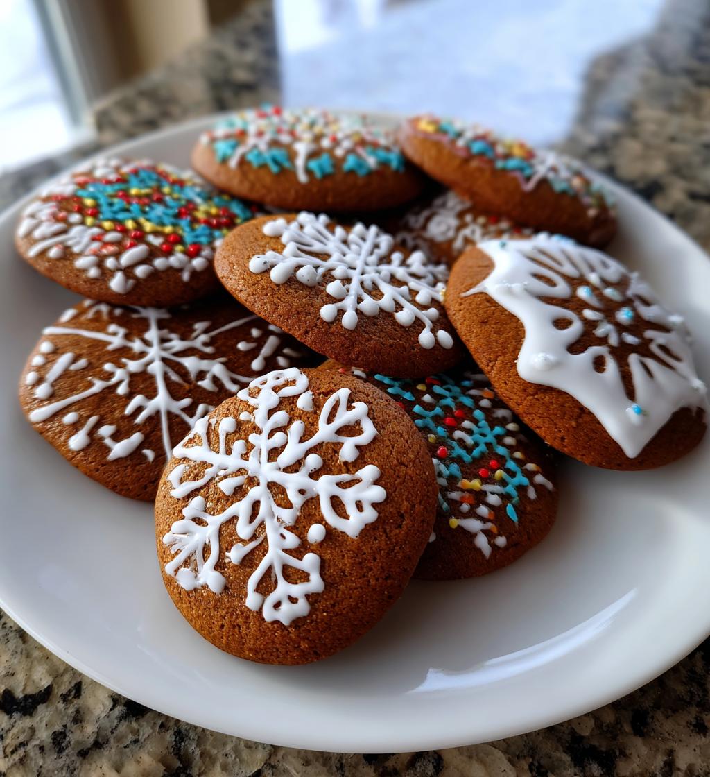 iced gingerbread cookies