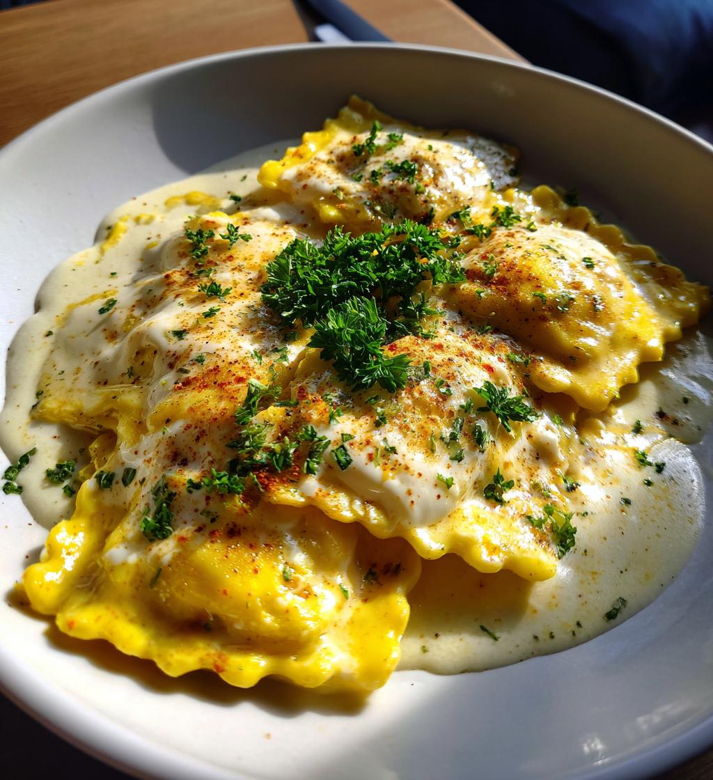 lemon cream sauce for lobster ravioli