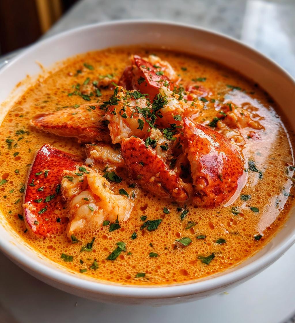 lobster and crab bisque