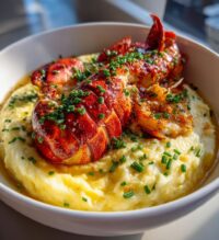 lobster and mashed potatoes