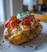 lobster baked potato