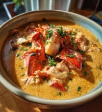 lobster bisque meal