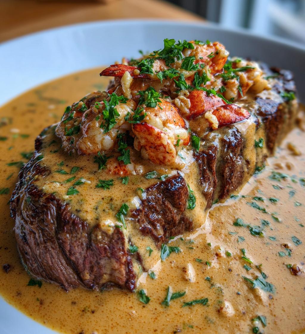 lobster cream sauce for steak