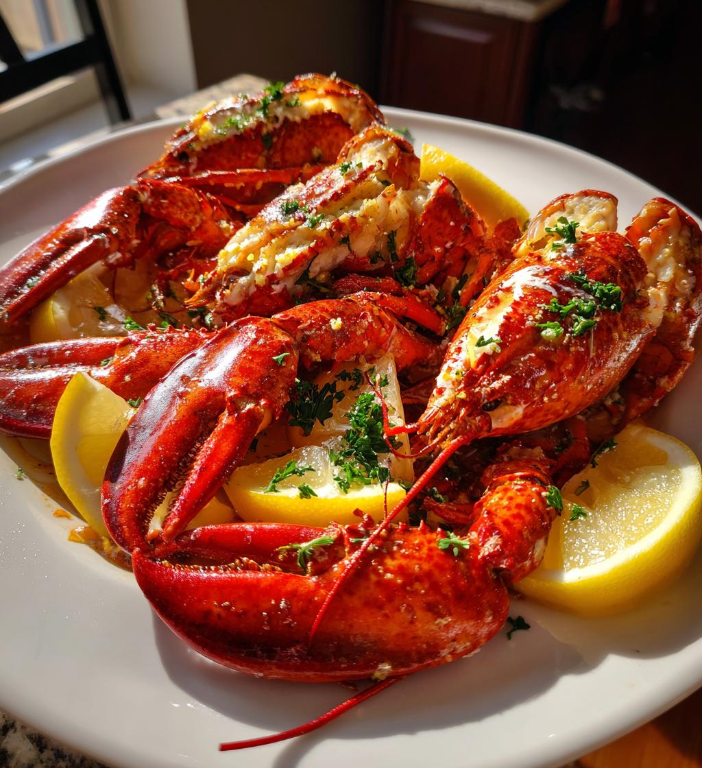 lobster dinner menu