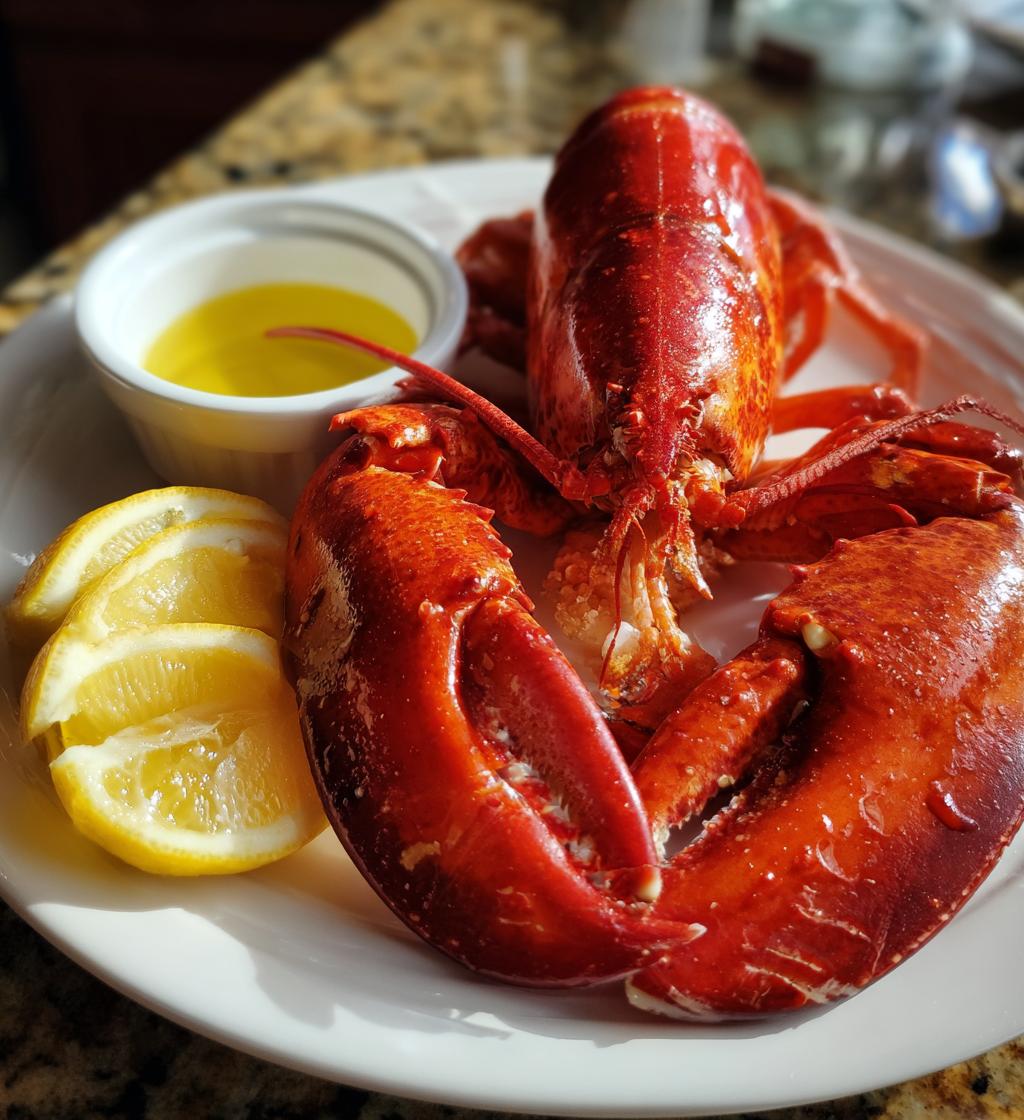 lobster eating